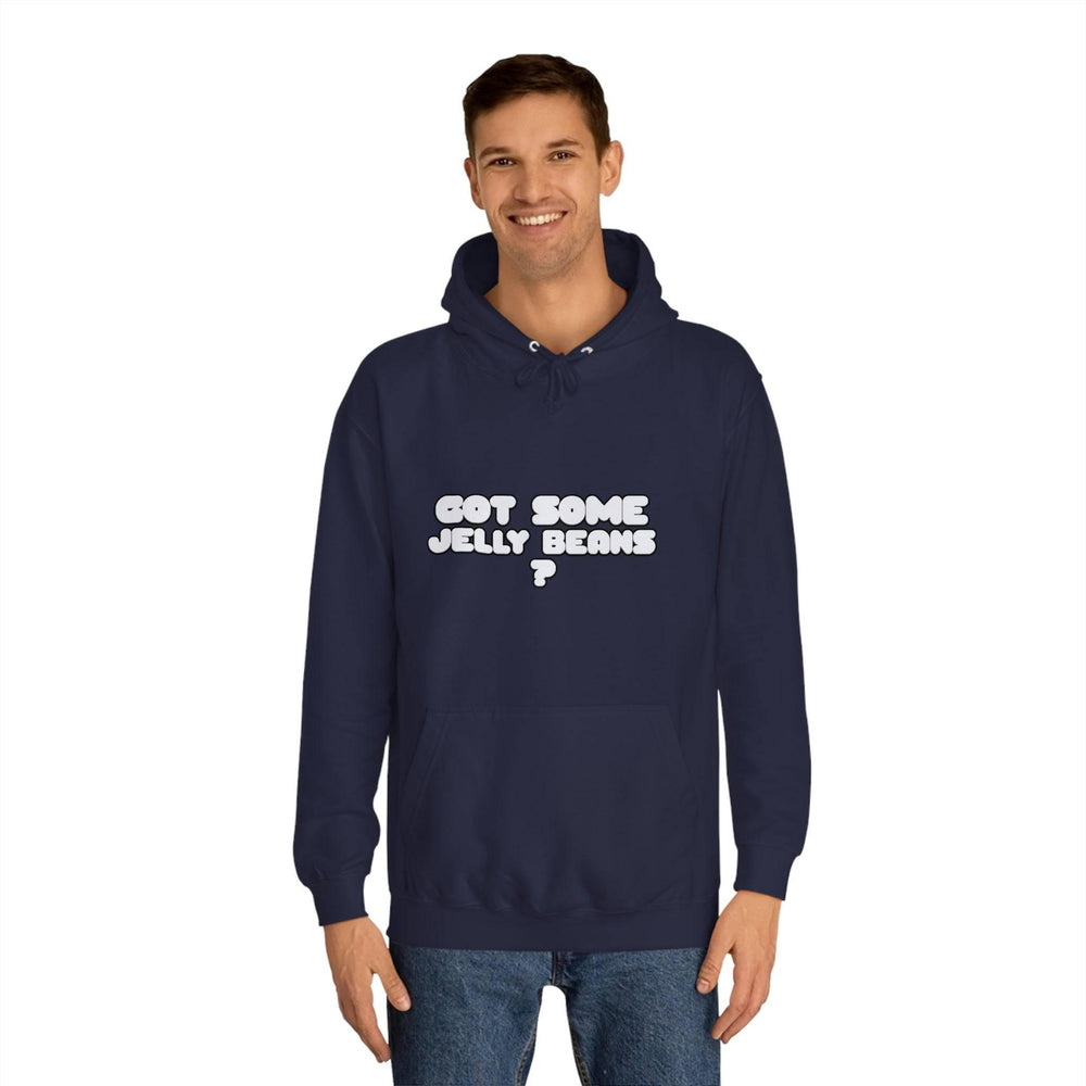 Roger Clark - Got some jelly beans front/Unisex College Hoodie - GtvStore