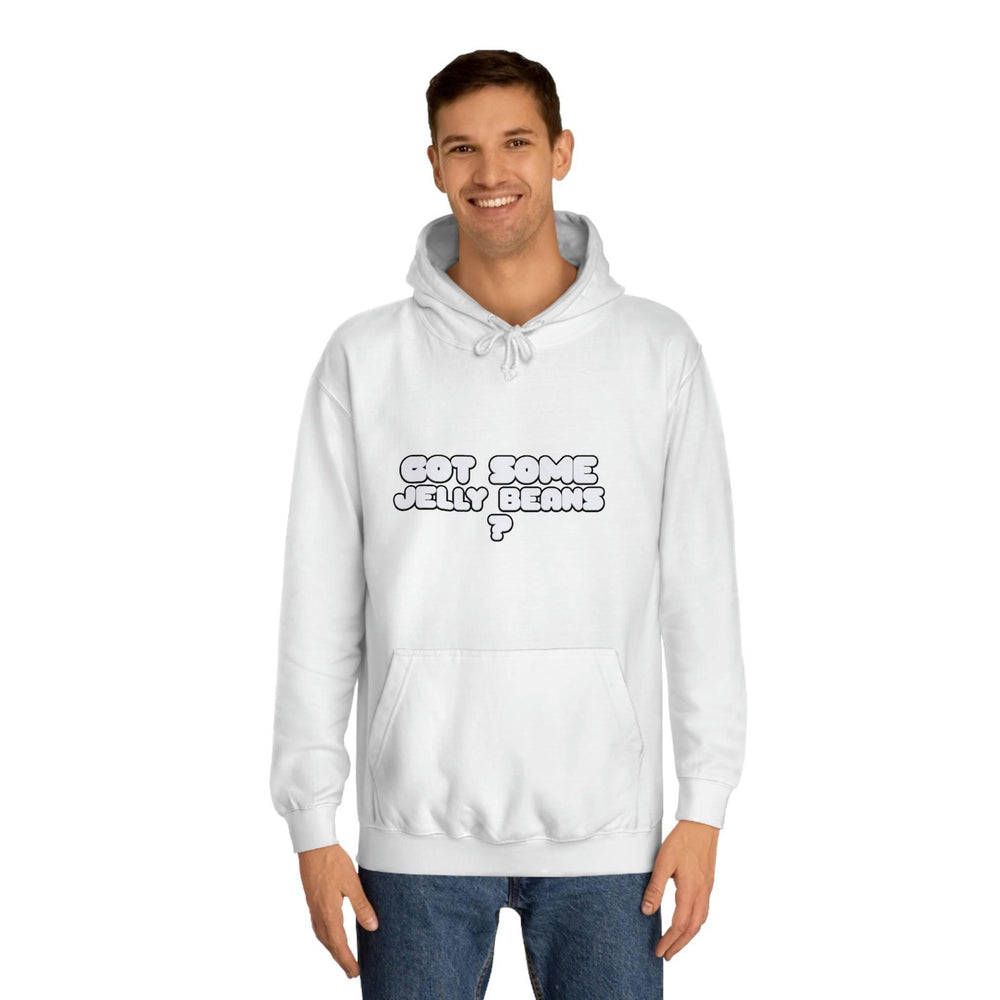 Roger Clark - Got some jelly beans front/Unisex College Hoodie - GtvStore