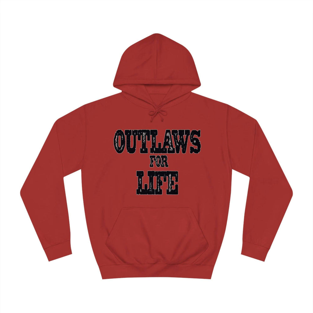 Roger Clark - Outlaws black silhouette/Unisex College Hoodie - GtvStore