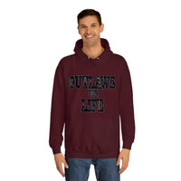 Roger Clark - Outlaws black silhouette/Unisex College Hoodie - GtvStore