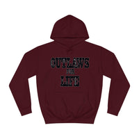 Roger Clark - Outlaws black silhouette/Unisex College Hoodie - GtvStore