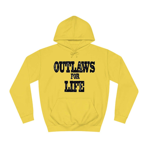 Roger Clark - Outlaws black silhouette/Unisex College Hoodie - GtvStore