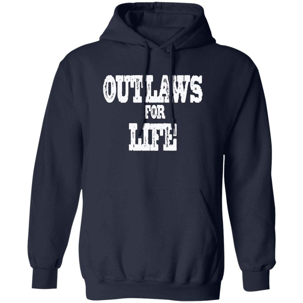 Roger Clark- Outlaws white Pullover Hoodie AUTOGRAPHED - GtvStore