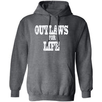 Roger Clark- Outlaws white Pullover Hoodie AUTOGRAPHED - GtvStore