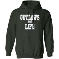 Roger Clark- Outlaws white Pullover Hoodie AUTOGRAPHED - GtvStore