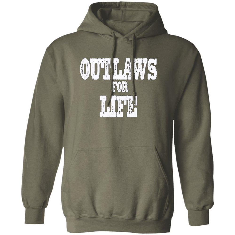 Roger Clark- Outlaws white Pullover Hoodie AUTOGRAPHED - GtvStore