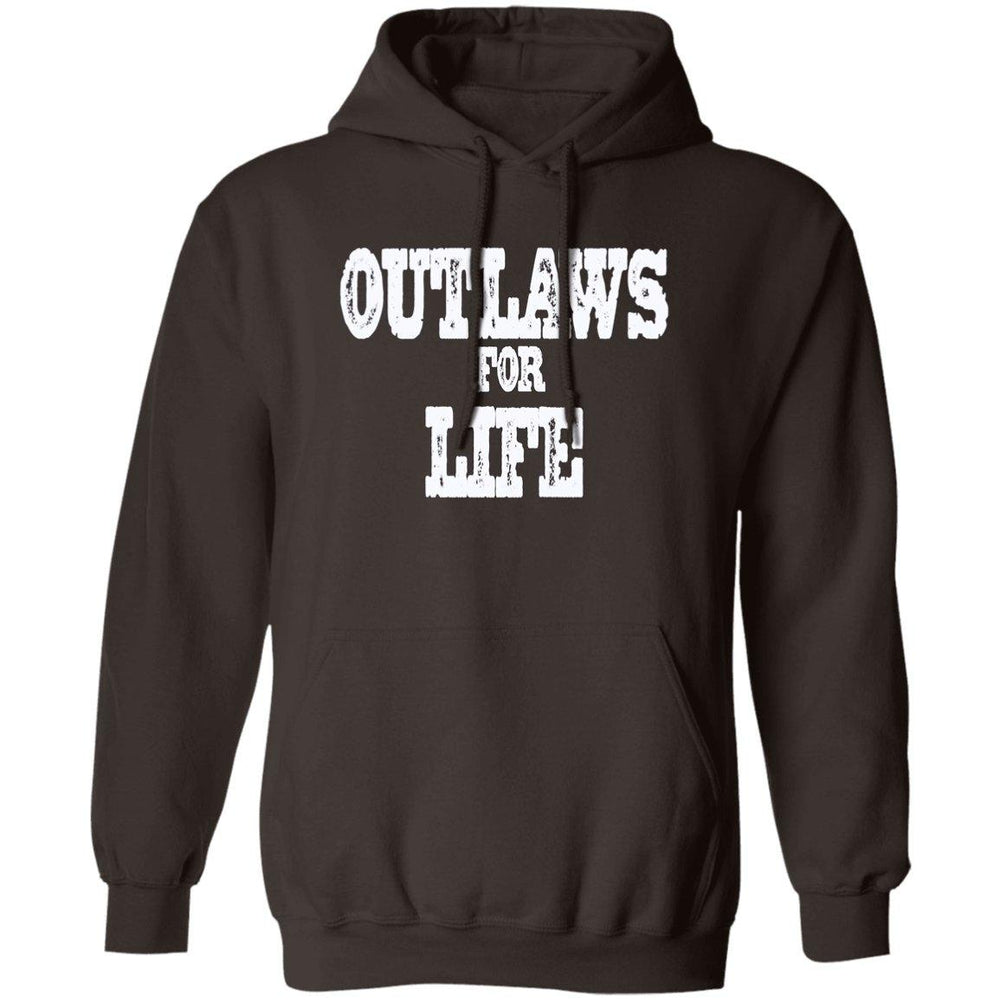 Roger Clark- Outlaws white Pullover Hoodie AUTOGRAPHED - GtvStore