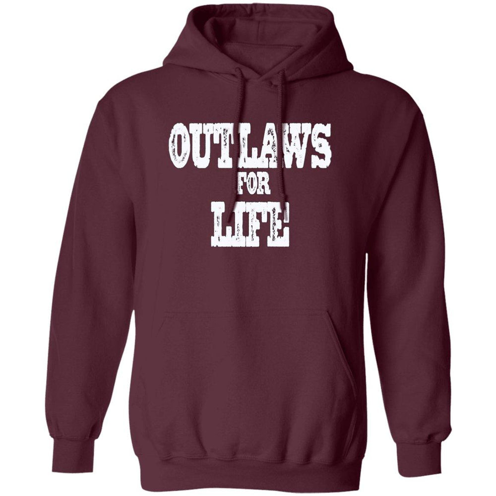 Roger Clark- Outlaws white Pullover Hoodie AUTOGRAPHED - GtvStore