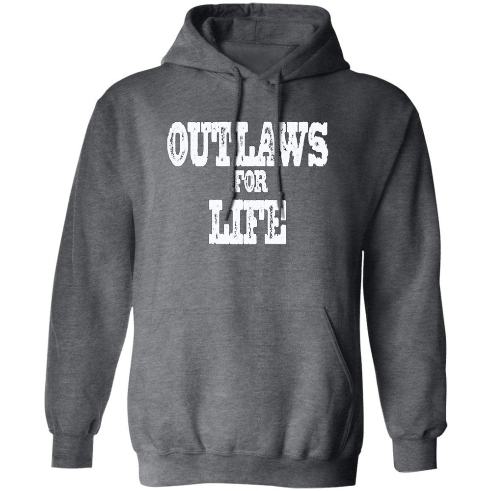 Roger Clark- Outlaws white Pullover Hoodie AUTOGRAPHED - GtvStore