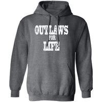 Roger Clark- Outlaws white Pullover Hoodie AUTOGRAPHED - GtvStore