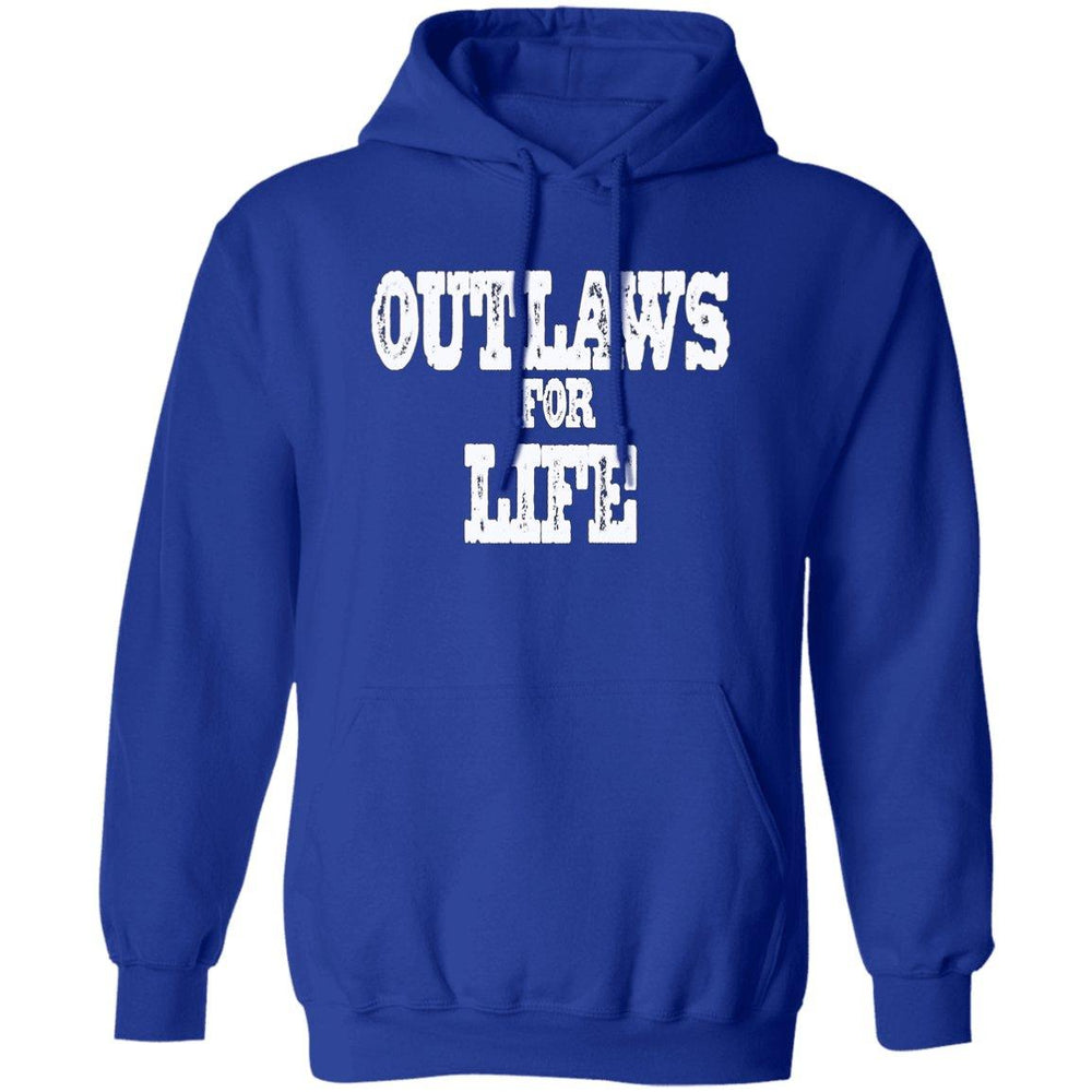 Roger Clark- Outlaws white Pullover Hoodie AUTOGRAPHED - GtvStore