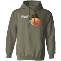 Roger Clark- Peachy white silhouette/ Pullover Hoodie AUTOGRAPHED - GtvStore