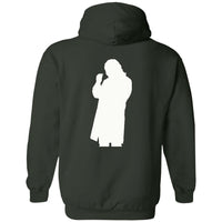 Roger Clark- Peachy white silhouette/ Pullover Hoodie AUTOGRAPHED - GtvStore