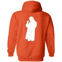 Roger Clark- Peachy white silhouette/ Pullover Hoodie AUTOGRAPHED - GtvStore