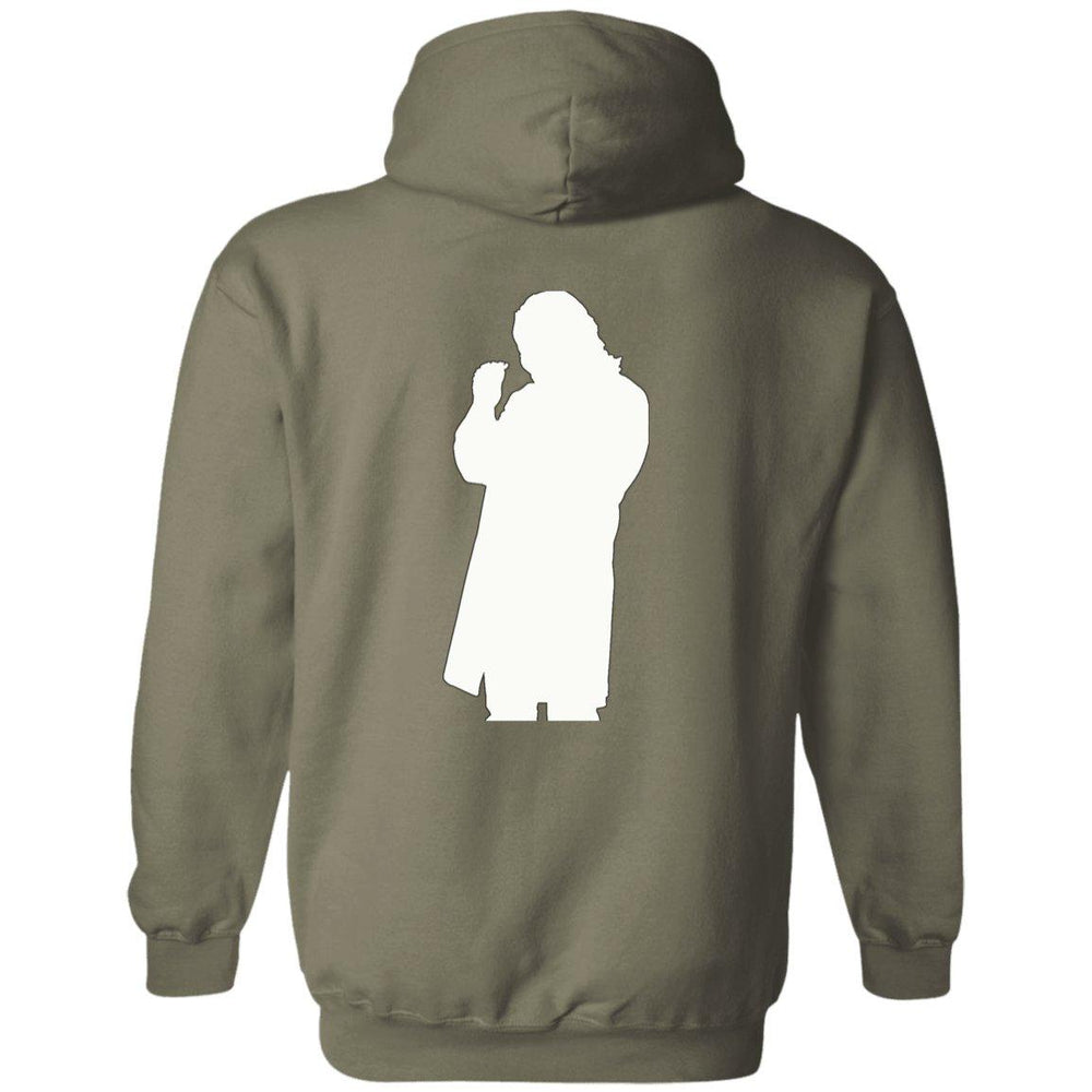 Roger Clark- Peachy white silhouette/ Pullover Hoodie AUTOGRAPHED - GtvStore