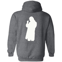Roger Clark- Peachy white silhouette/ Pullover Hoodie AUTOGRAPHED - GtvStore