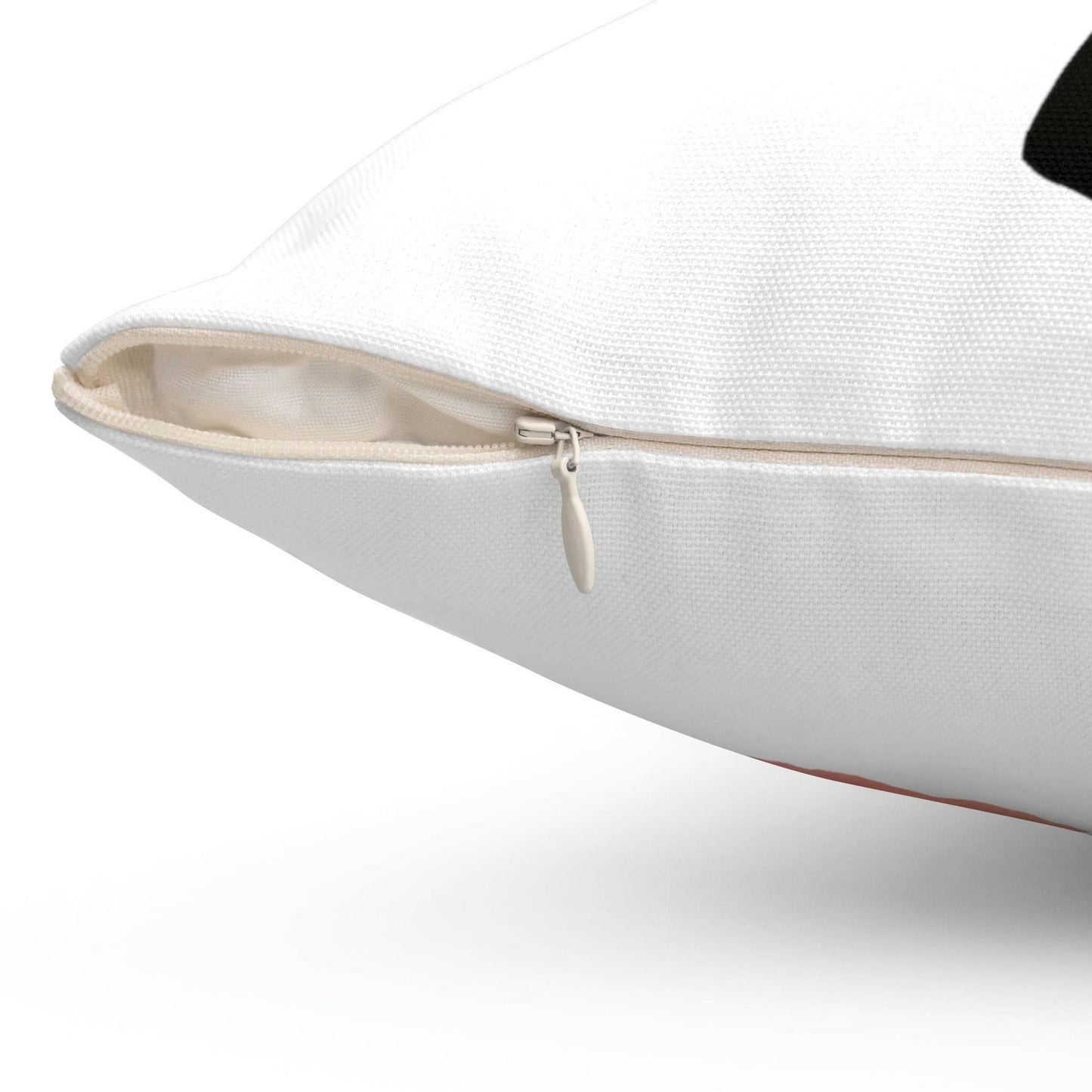 Roger Clark- Silhouette & Peachy Spun Polyester Square Pillow - GtvStore