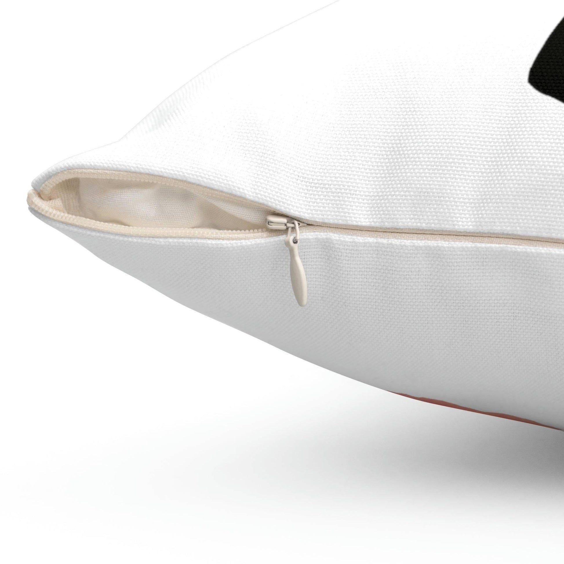 Roger Clark- Silhouette & Peachy Spun Polyester Square Pillow - GtvStore