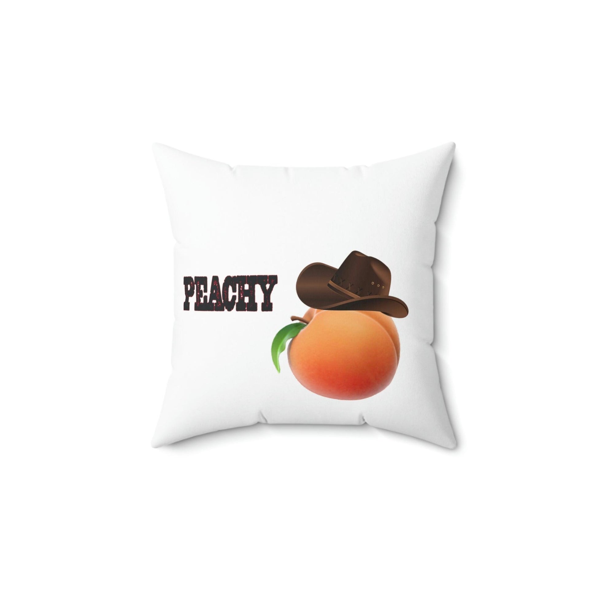 Roger Clark- Silhouette & Peachy Spun Polyester Square Pillow - GtvStore