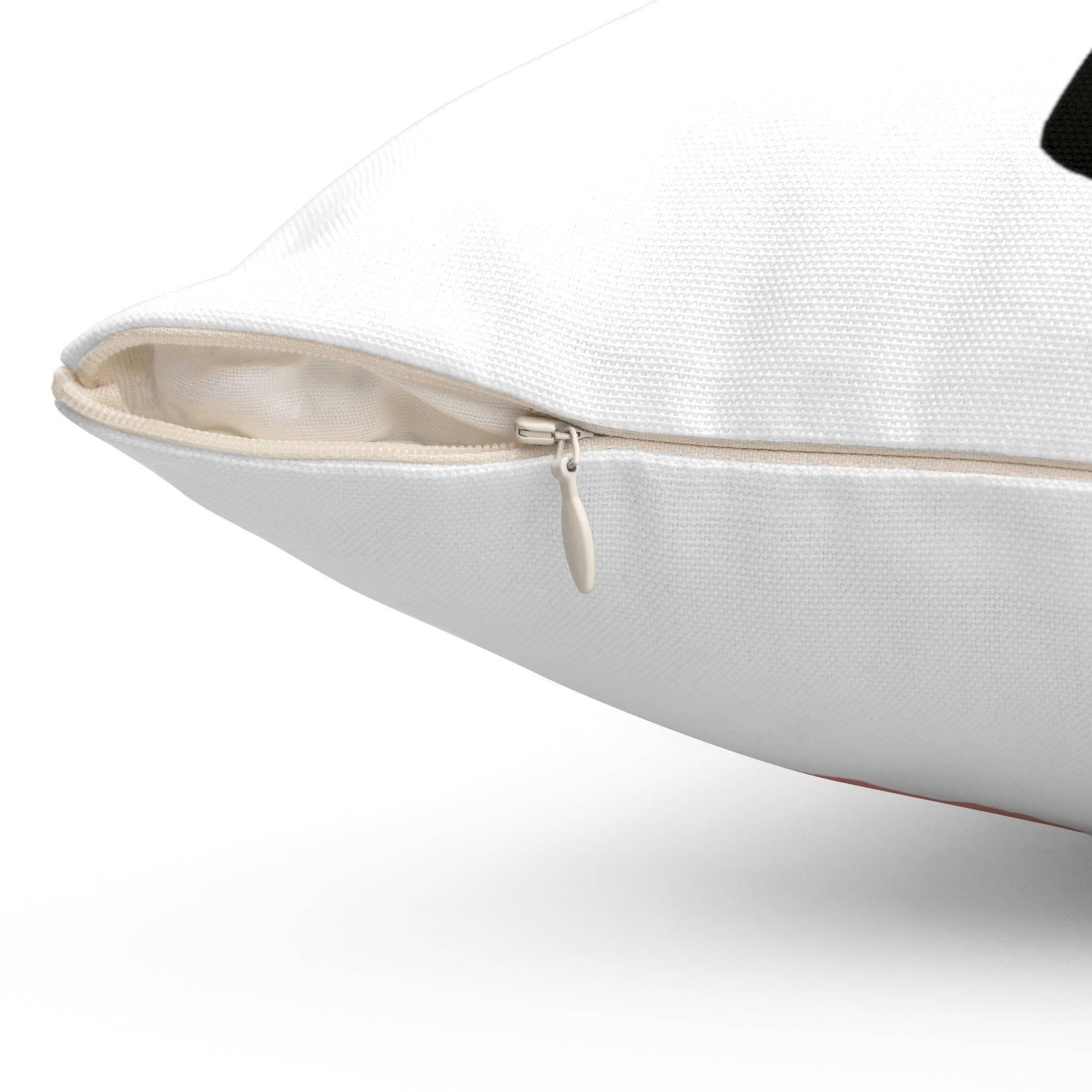 Roger Clark- Silhouette & Peachy Spun Polyester Square Pillow - GtvStore