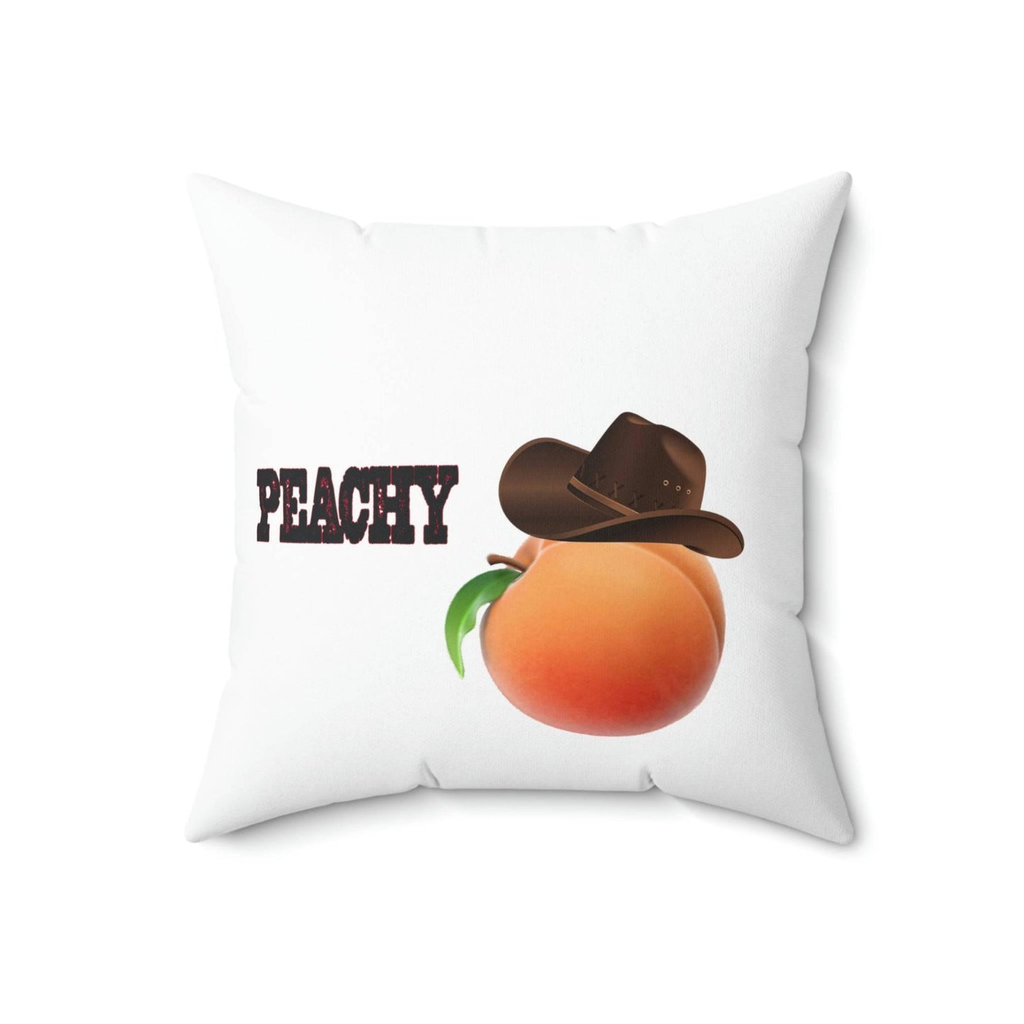Roger Clark- Silhouette & Peachy Spun Polyester Square Pillow - GtvStore