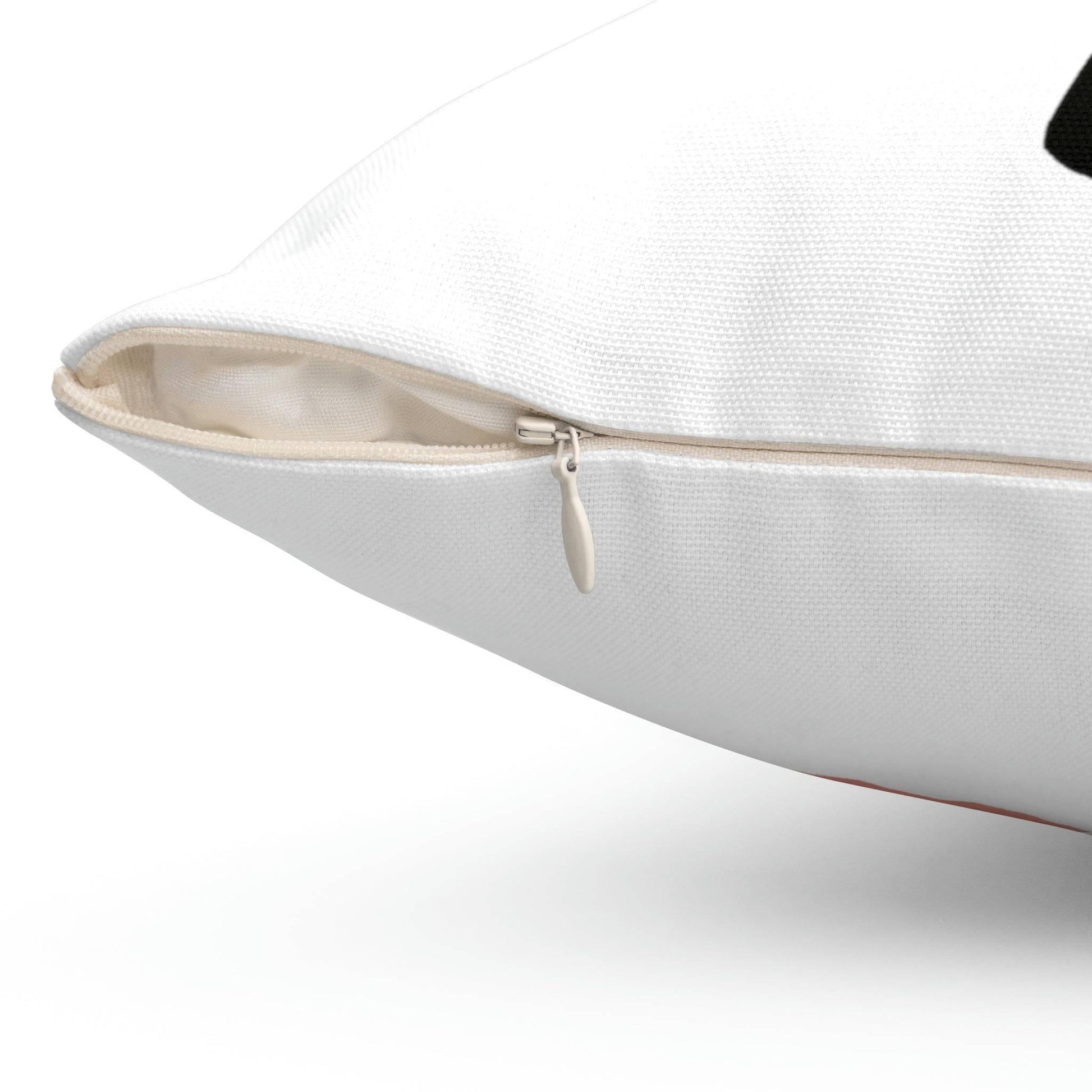 Roger Clark- Silhouette & Peachy Spun Polyester Square Pillow - GtvStore