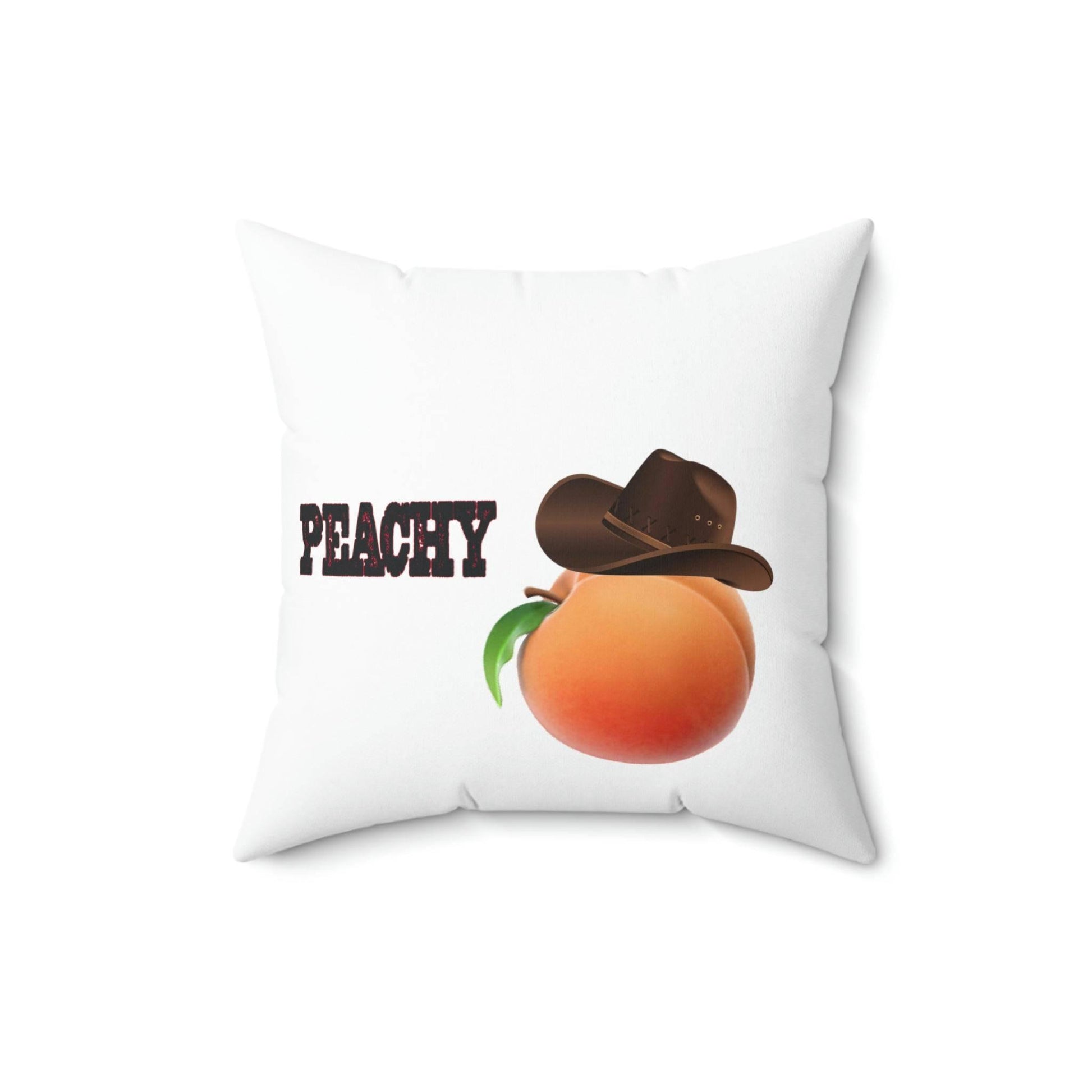 Roger Clark- Silhouette & Peachy Spun Polyester Square Pillow - GtvStore