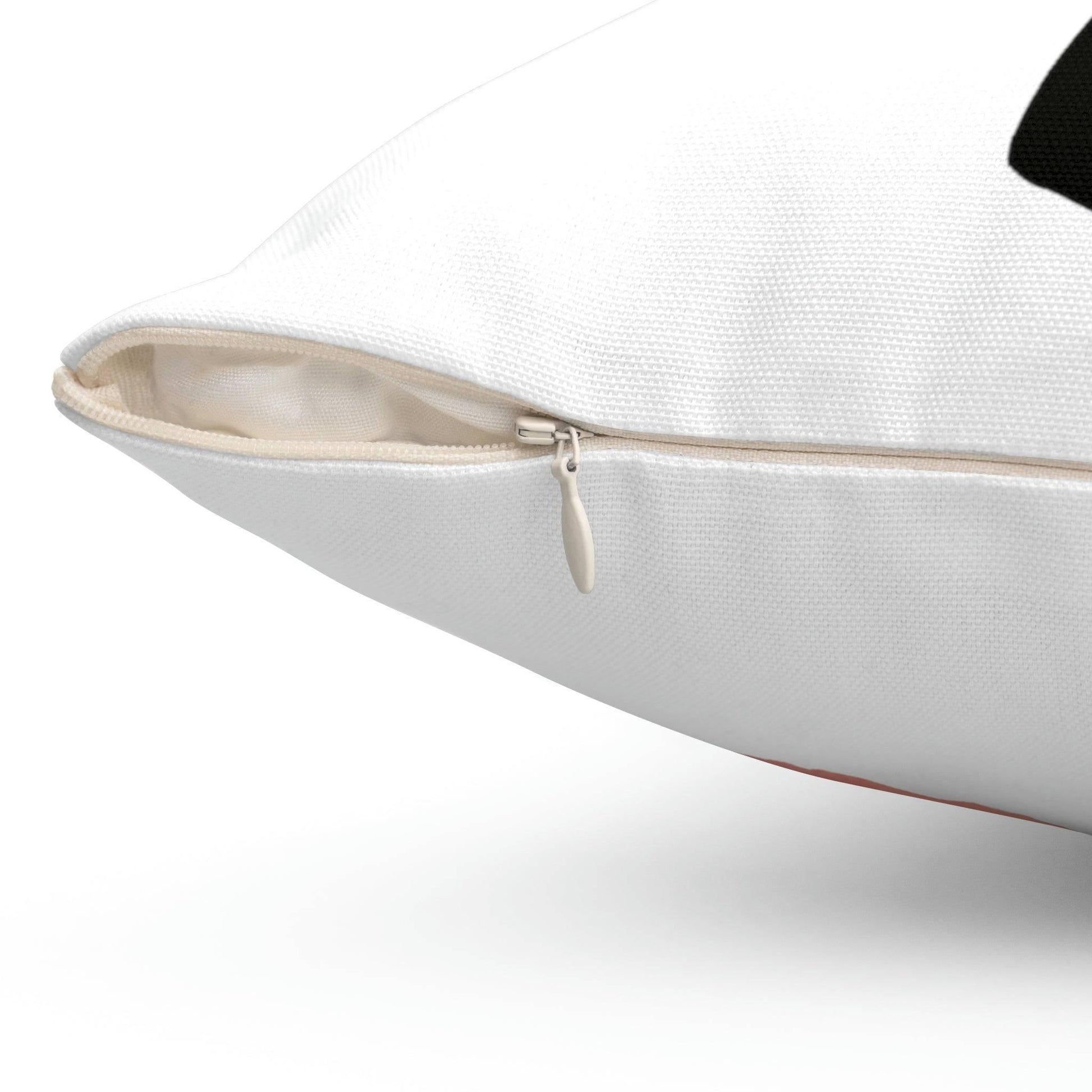 Roger Clark- Silhouette & Peachy Spun Polyester Square Pillow - GtvStore