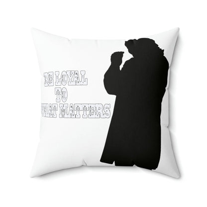 Roger Clark- Silhouette & Peachy Spun Polyester Square Pillow - GtvStore