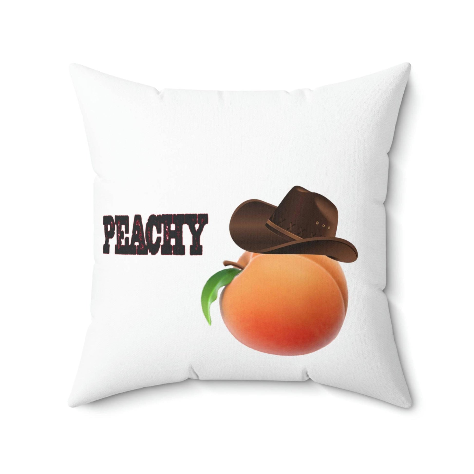 Roger Clark- Silhouette & Peachy Spun Polyester Square Pillow - GtvStore