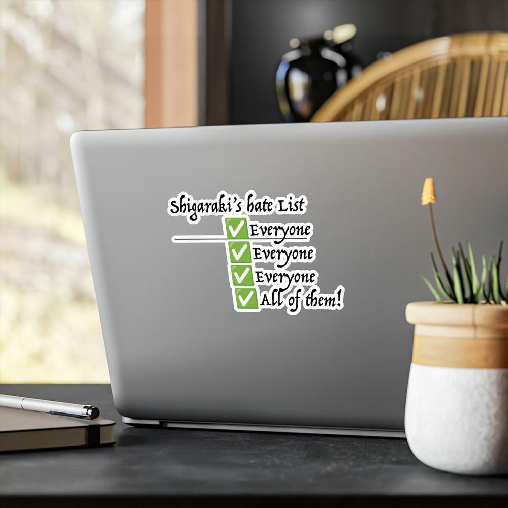 Shigaraki's Hate List Stickers - GtvStore